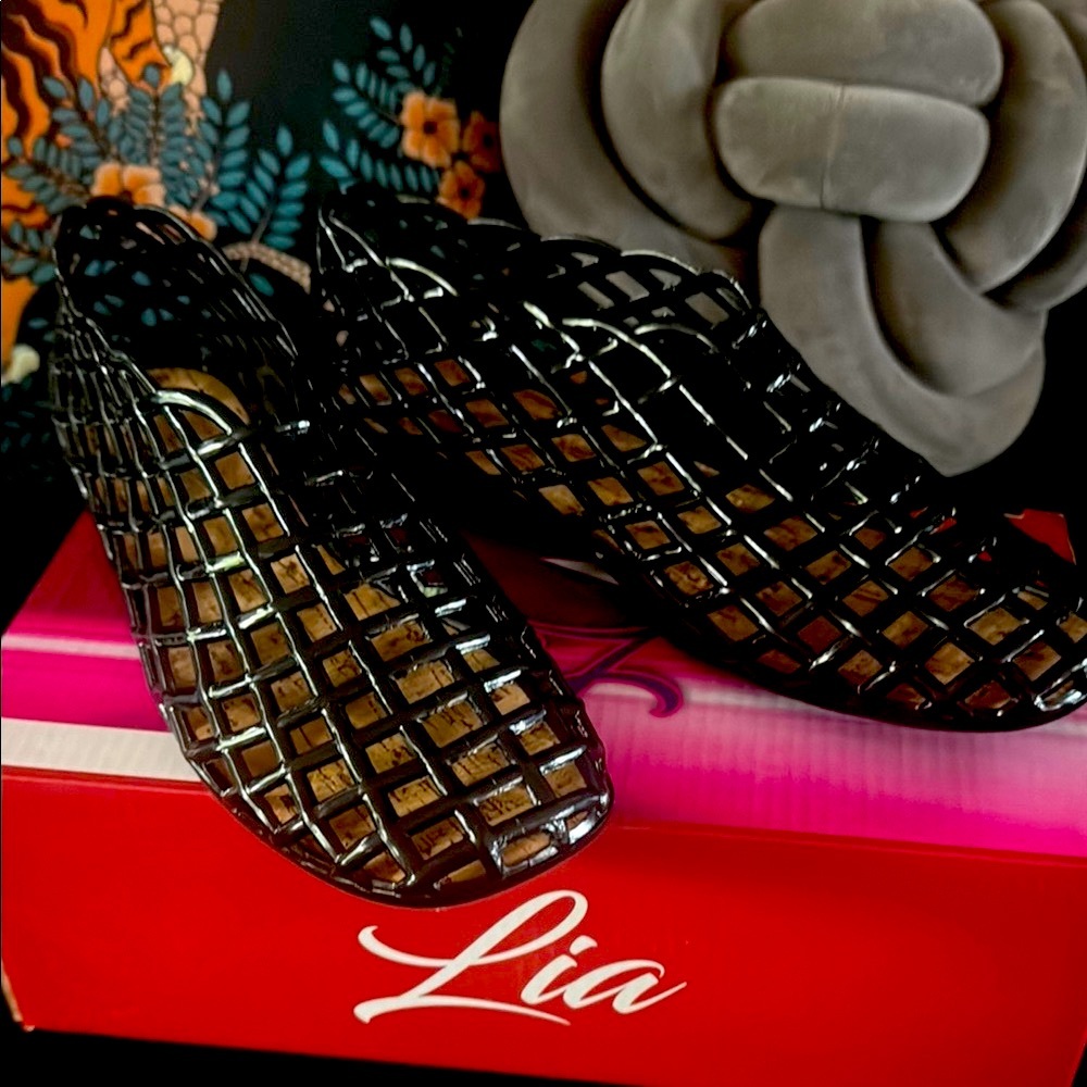 Black Jellies  Women's Flats worn once